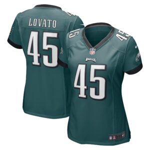 Rick Lovato Philadelphia Eagles  Women's Game Jersey - Midnight Green