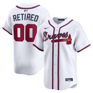 Atlanta Braves White Home Limited Pick-A-Player Retired Roster Jersey