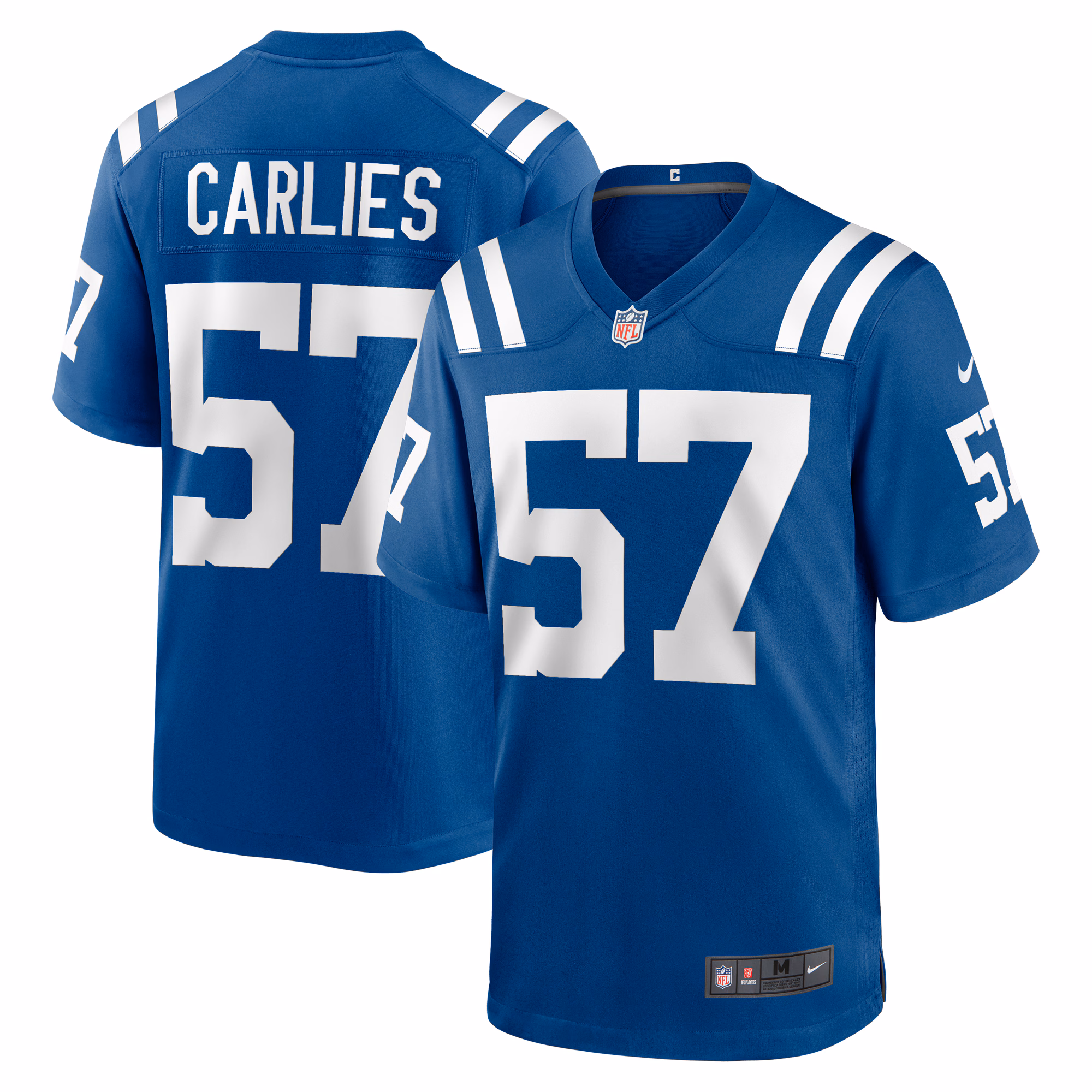 Jaylon Carlies Indianapolis Colts Game Jersey -  Royal