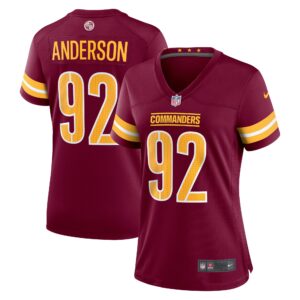 Abdullah Anderson Washington Commanders  Women's Game Player Jersey - Burgundy