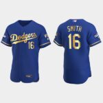 Will Smith Los Angeles Dodgers 2021 Gold Program World Series Champions Coolbase Jersey - Royal