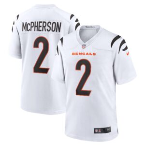 Evan McPherson Cincinnati Bengals  Game Player Jersey - White