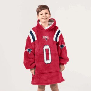 Kid 0 New England Football Unisex Blanket Hoodie