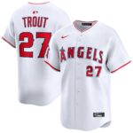 Los Angeles Angels Mike Trout #27 White Home Limited Player Jersey