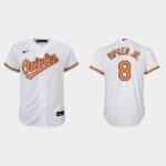 Men's Baltimore Orioles #8 Cal Ripken Jr. White Home  Jersey