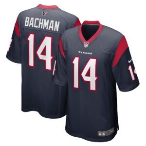 Alex Bachman Houston Texans  Team Game Jersey - Navy