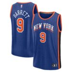 Unisex New York Knicks RJ Barrett  Blue 2023/24 Fast Break Jersey - City Edition