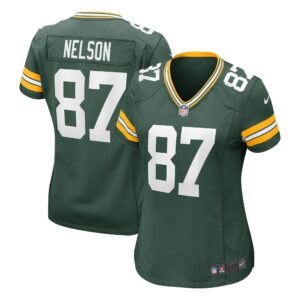 Jordy Nelson Green Bay Packers Women's Retired Game Jersey - Green