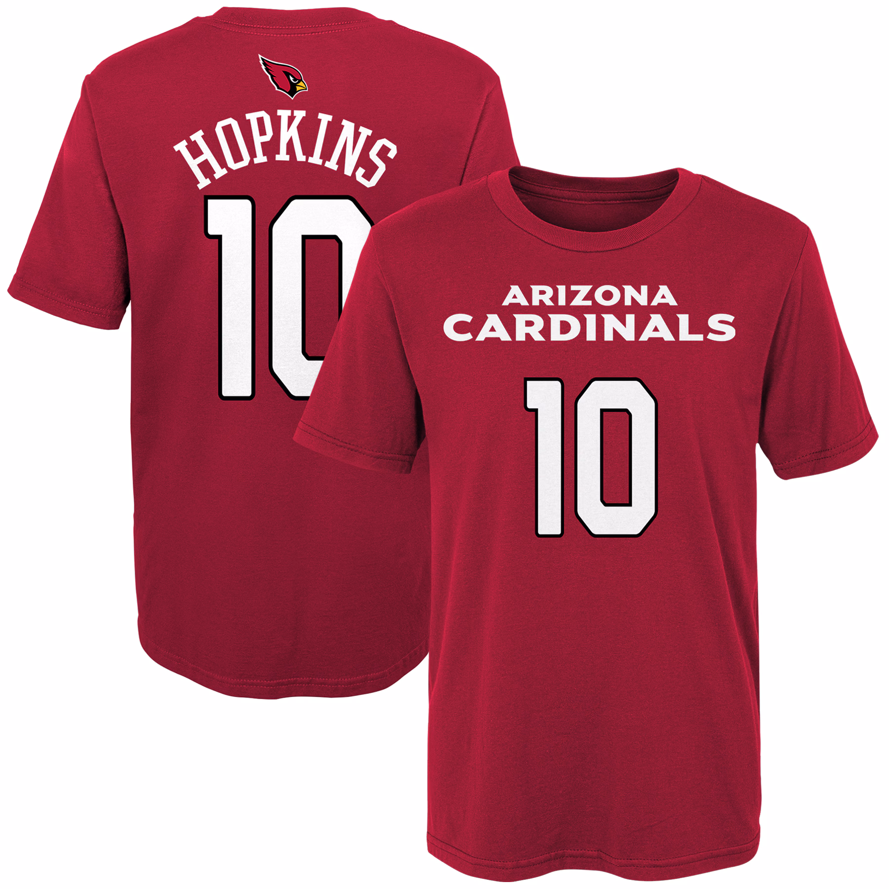Youth DeAndre Hopkins Cardinal Arizona Cardinals Mainliner Player Name & Number T-Shirt