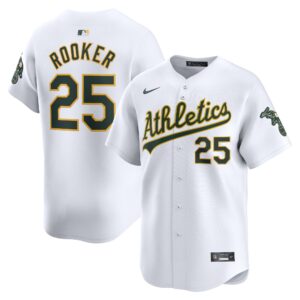 Men's Oakland Athletics Brent Rooker  White Home Limited Player Jersey