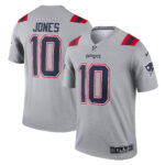 Mac Jones New England Patriots Inverted Legend Jersey - Gray