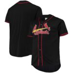 St.Louis Cardinals Big & Tall Pop Fashion Jersey - Black/Red