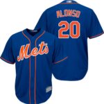 Men's New York Mets #20 Pete Alonso Blue New Cool Base Stitched Jersey