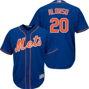 Men's New York Mets #20 Pete Alonso Blue New Cool Base Stitched Jersey