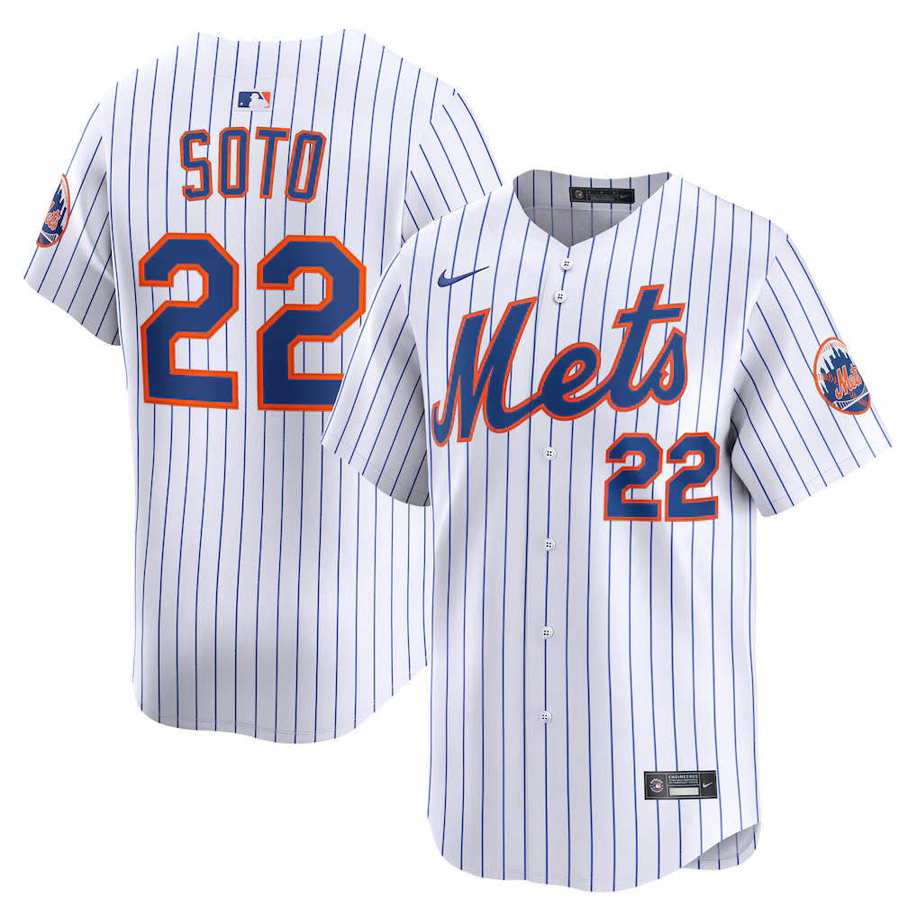 Juan Soto #22 New York Mets White Home Limited Player Jersey
