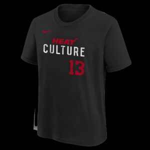 Bam Adebayo HEAT Culture Name & Number Youth Tee