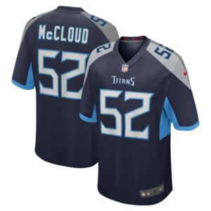 Zach McCloud Tennessee Titans  Home Game Player Jersey - Navy