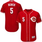 Men's Cincinnati Reds #5 Johnny Bench Red Flexbase Collection Stitched Jersey