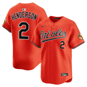 Gunnar Henderson #2 Baltimore Orioles Vapor Premier Limited Jersey - All Stitched