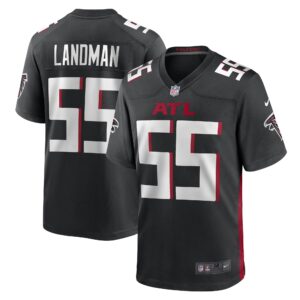 Nate Landman Atlanta Falcons  Game Player Jersey - Black