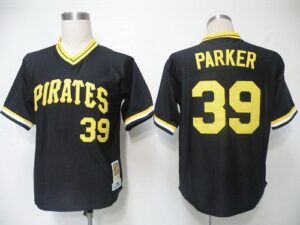 Mitchell And Ness Pittsburgh Pirates #39 Dave Parker Black Throwback Stitched Jersey