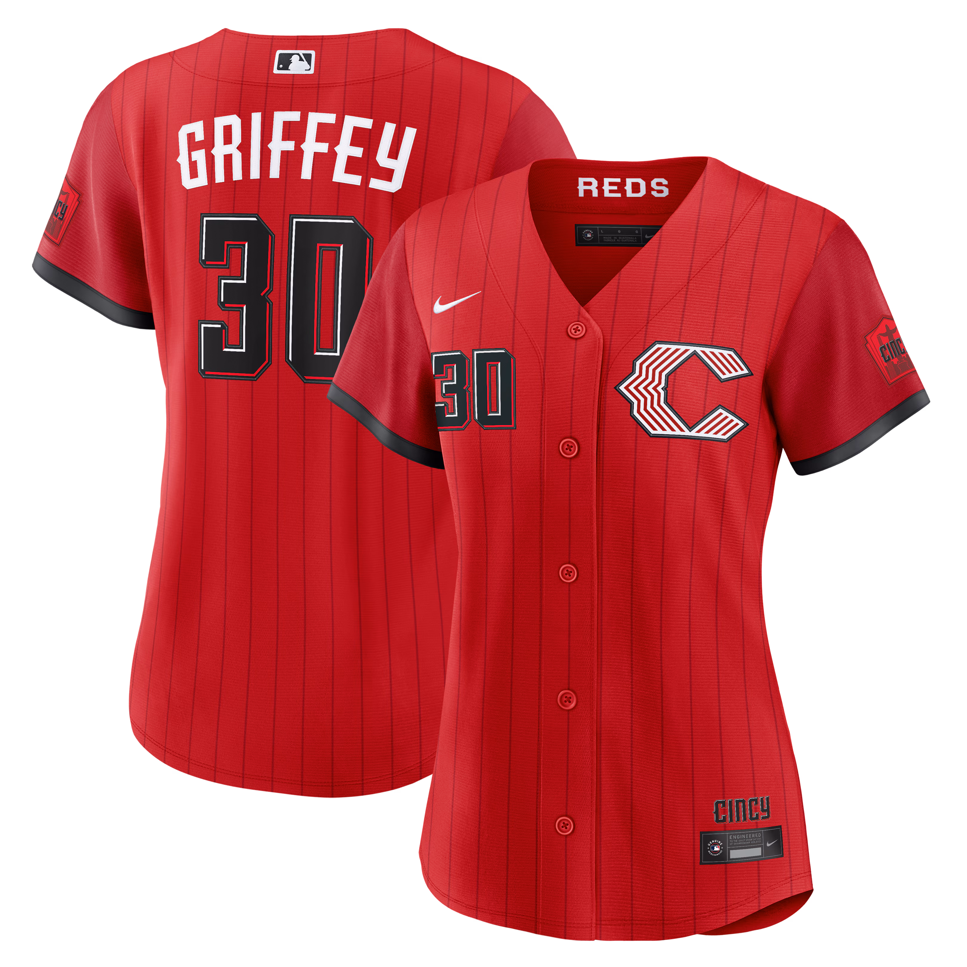 Women's Cincinnati Reds Ken Griffey Jr. #30 Red 2026 City Connect Stadium Jersey