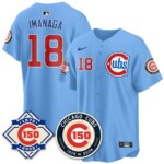 Shota Imanaga #18 Chicago Cubs 150th Anniversary Vapor Limited Jersey - All Stitched