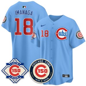 Shota Imanaga #18 Chicago Cubs 150th Anniversary Vapor Limited Jersey - All Stitched