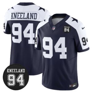 Dallas Cowboys #94 Marshawn Kneeland Memorial Patch Vapor Limited Jersey - All Stitched
