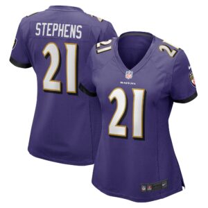 Brandon Stephens Baltimore Ravens Women's Game Jersey - Purple