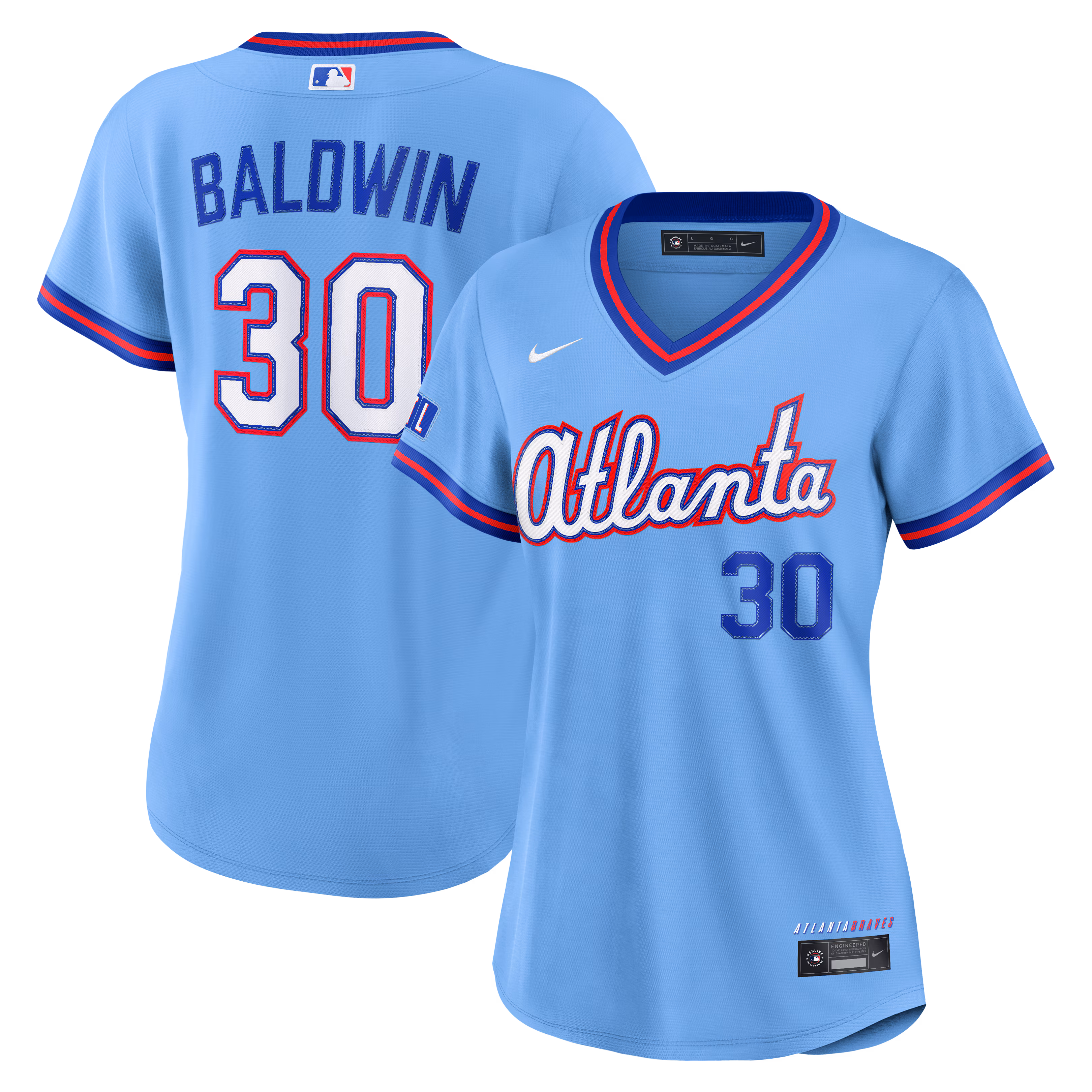 Women's Atlanta Braves Drake Baldwin Powder Blue 2026 City Connect Stadium Jersey