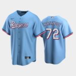 Men's Texas Rangers # Jonathan Hernandez #72 Alternate Light Blue Team 2020 Cool Base Jersey