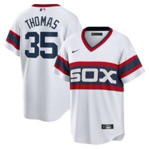Men's Chicago White Sox Frank Thomas  White Home Cooperstown Collection Player Jersey