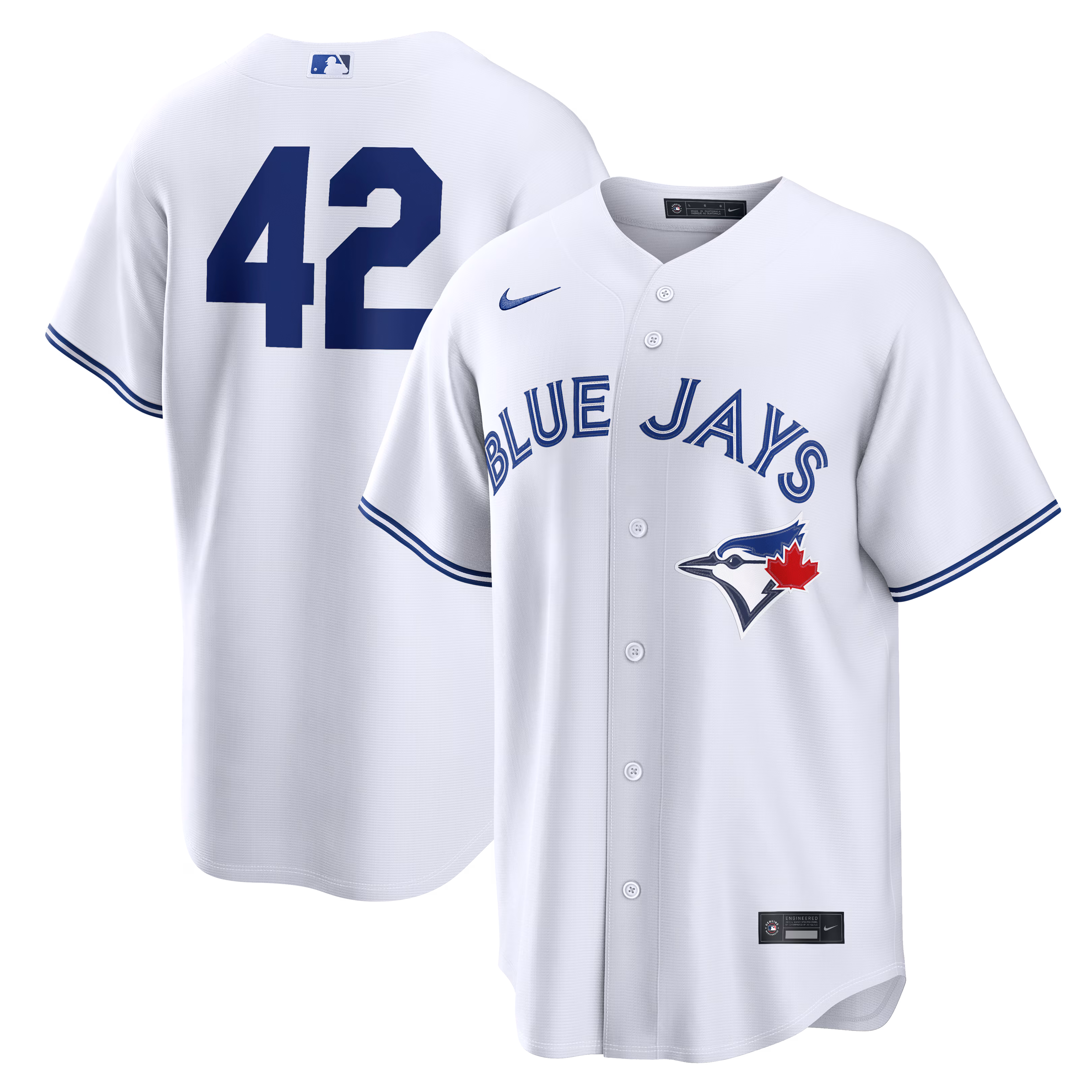 Men's Toronto Blue Jays White Home 2026 Jackie Robinson Day Replica Jersey
