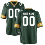 Green Bay Packers  Youth Custom Game Jersey - Green