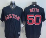 Boston Red Sox #50 Mookie Betts Navy Blue New Cool Base Stitched Jersey
