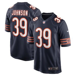 Quindell Johnson Chicago Bears Team Game Jersey -  Navy