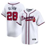 Atlanta Braves Matt Olson #28 White Home Limited Player Jersey