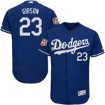 Los Angeles Dodgers #23 Kirk Gibson Blue Flexbase Collection Stitched Jersey