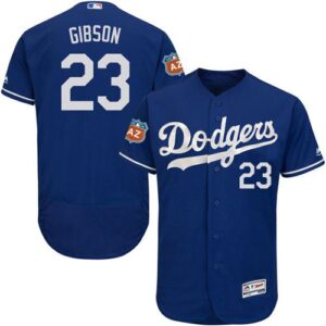 Los Angeles Dodgers #23 Kirk Gibson Blue Flexbase Collection Stitched Jersey