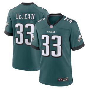 Cooper DeJean #33 Philadelphia Eagles 2024 Draft Game Jersey - Green