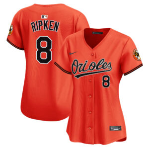 Women's Cal Ripken #8 Baltimore Orioles Vapor Premier Limited Jersey - Orange