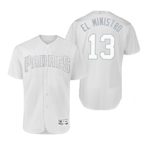 San Diego Padres Manny Machado El Ministro White 2019 Players Weekend Jersey