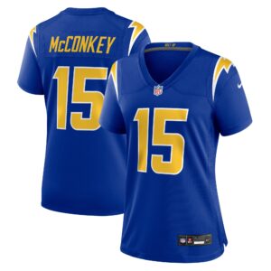 Ladd McConkey Los Angeles Chargers Women's Alternate Game Jersey -  Royal