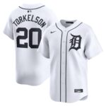 Men's Detroit Tigers #20 Spencer Torkelson  White Home Limited Player Jersey