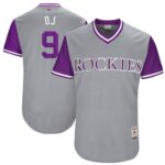 Colorado Rockies #9 DJ LeMahieu Gray "DJ" Players Weekend Stitched Jersey