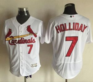 St. Louis Cardinals #7 Matt Holliday White Flexbase Collection Stitched Jersey