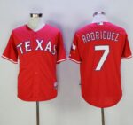 Texas Rangers #7 Ivan Rodriguez Red Cool Base Stitched Jersey