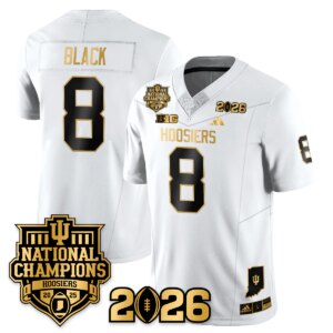 Kaelon Black #8 Indiana Hoosiers Vapor Limited Football Jersey - 2025 National Champions - All Stitched
