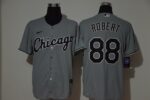 Men's Chicago White Sox #88 Luis Robert Grey Stitched Flex Base  Jersey
